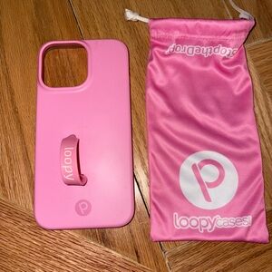 iPhone 14 Pro Max Bubblegum Pink Loopy Case
